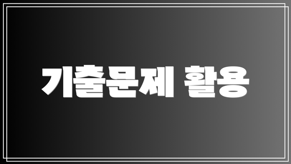 기출문제 활용