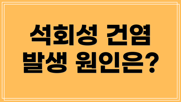 석회성 건염 발생 원인은?