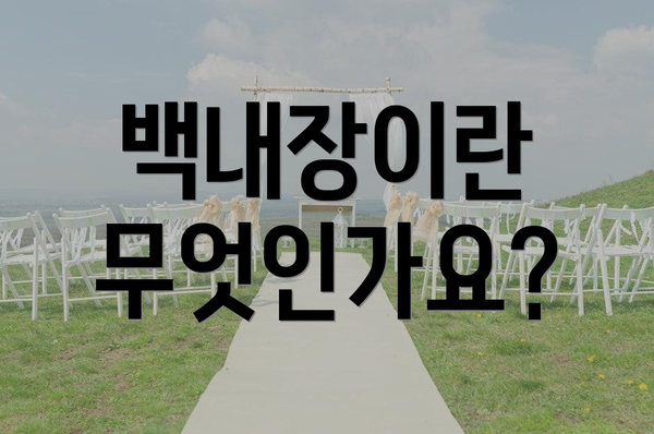백내장이란 무엇인가요?