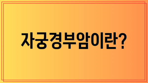 자궁경부암이란?