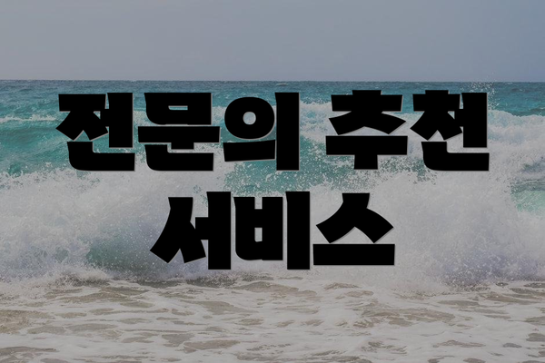 전문의 추천 서비스