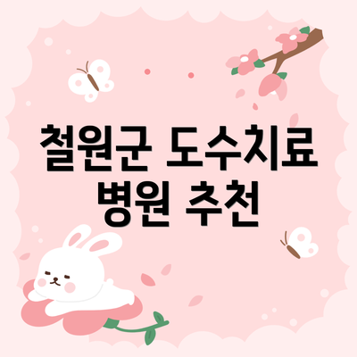 철원군 도수치료 병원 추천