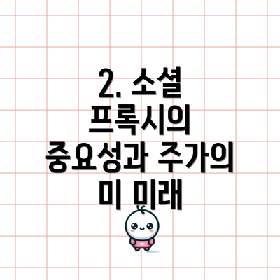 2. 소셜 프록시의 중요성과 주가의 미 미래